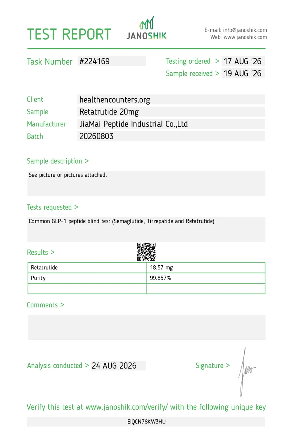 Retatrutide  20mg